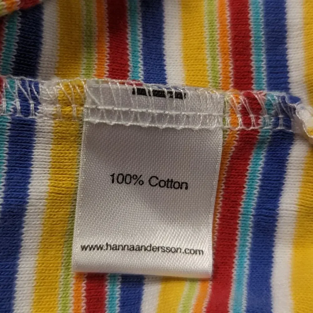 Hanna Andersson Dress Baby Girls Size 3-6m Rainbow Stripe